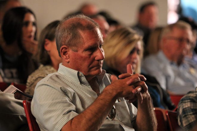 Sen. Steve Neville, R-Farmington, listens to public comments during a public meeting on methane emissions policies in this file photo.