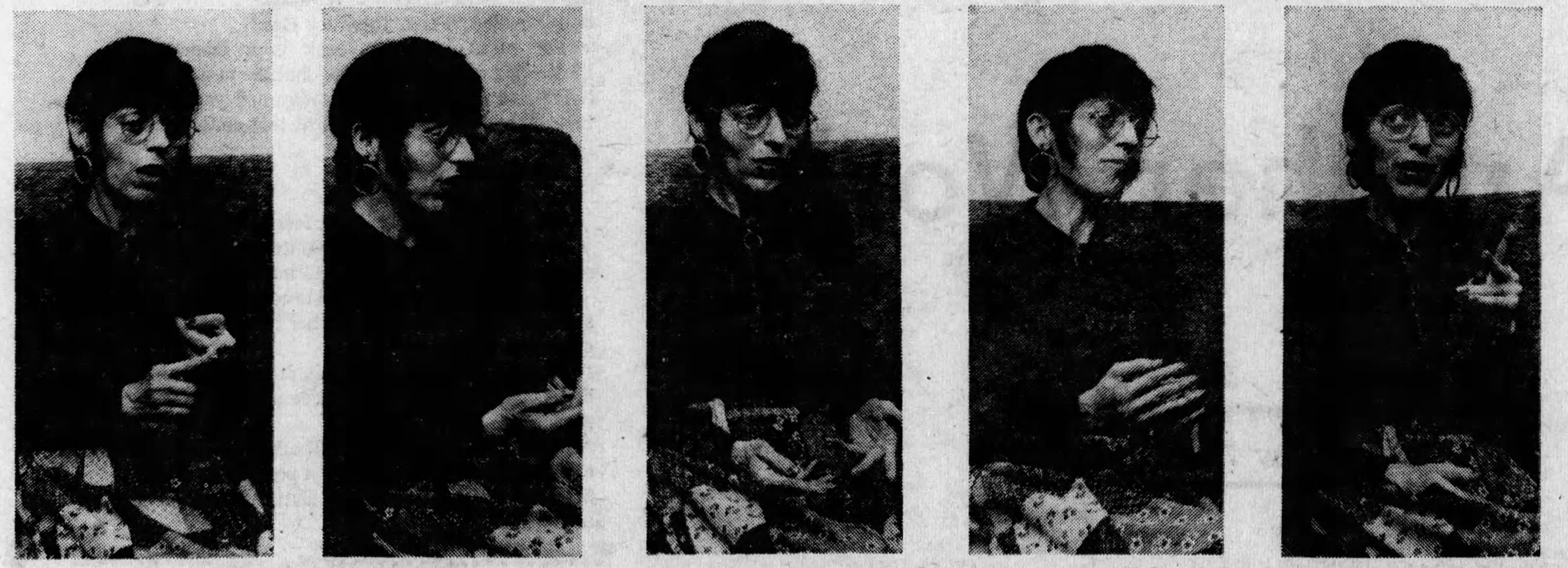 Portraits of Jane Roberts, author of "The Seth Material," coincided with a Star-Gazette feature in 1973.