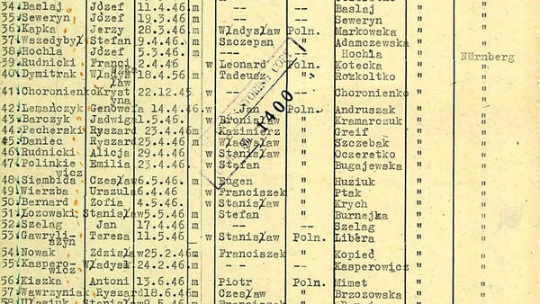 These records from the Arolsen Archives are among...