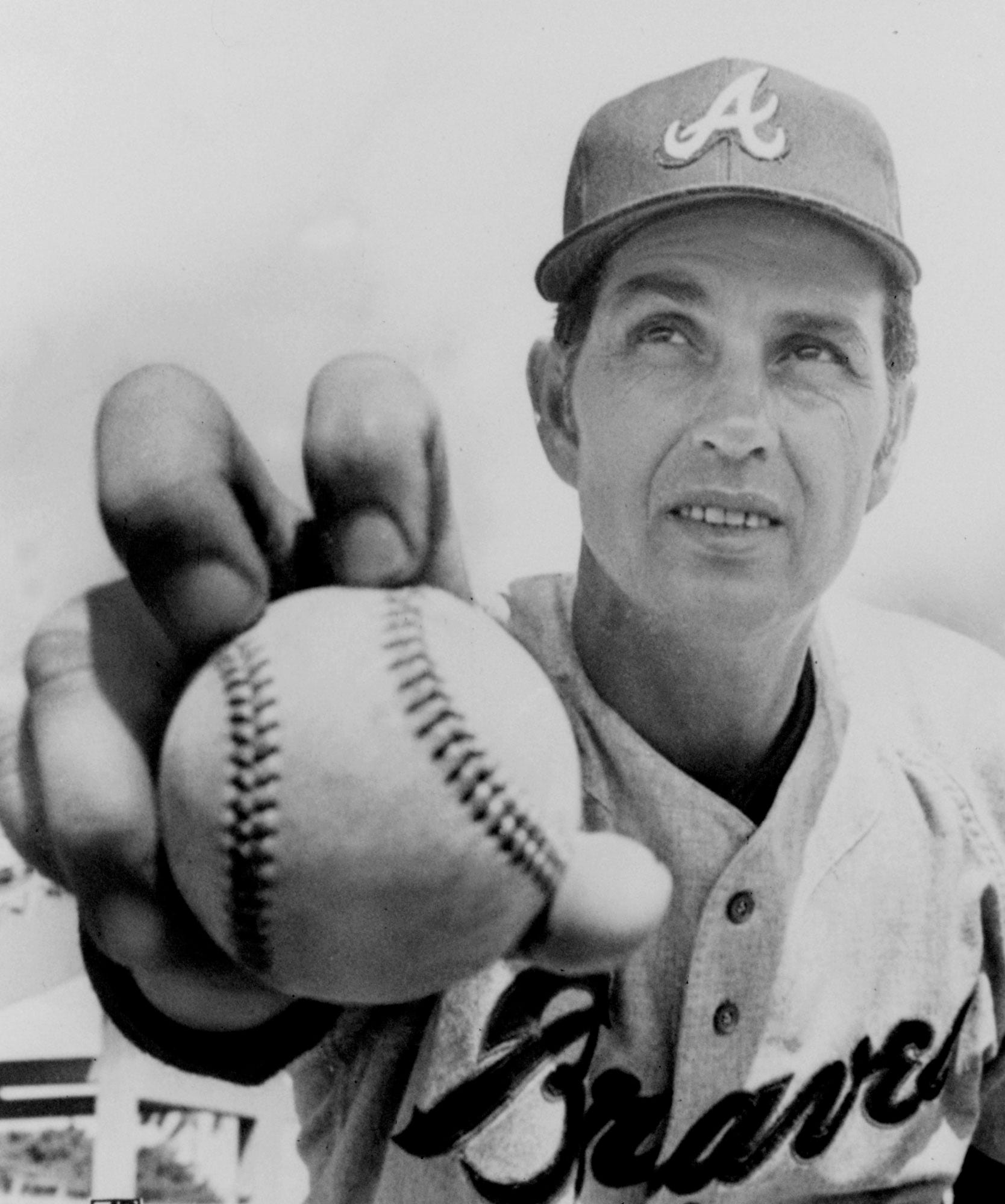 Hoyt Wilhelm, pictured in 1970 with the Atlanta Braves