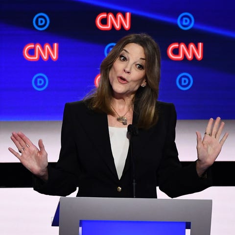 Marianne Williamson at the Democratic presidential
