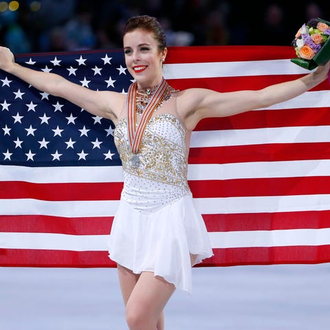 Ashley Wagner is shown in 2016 after winning the...