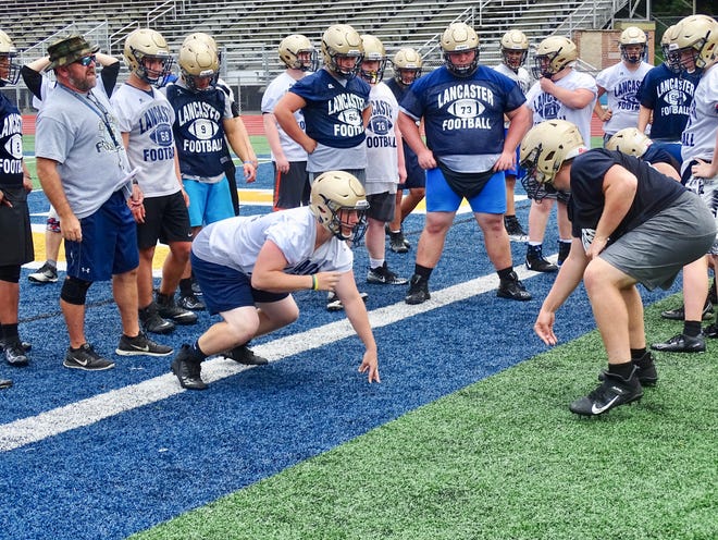 The Lancaster football team had their first official day of practice on Thursday at Fulton Field. The Golden Gales open the season against Watterson on Aug. 30.