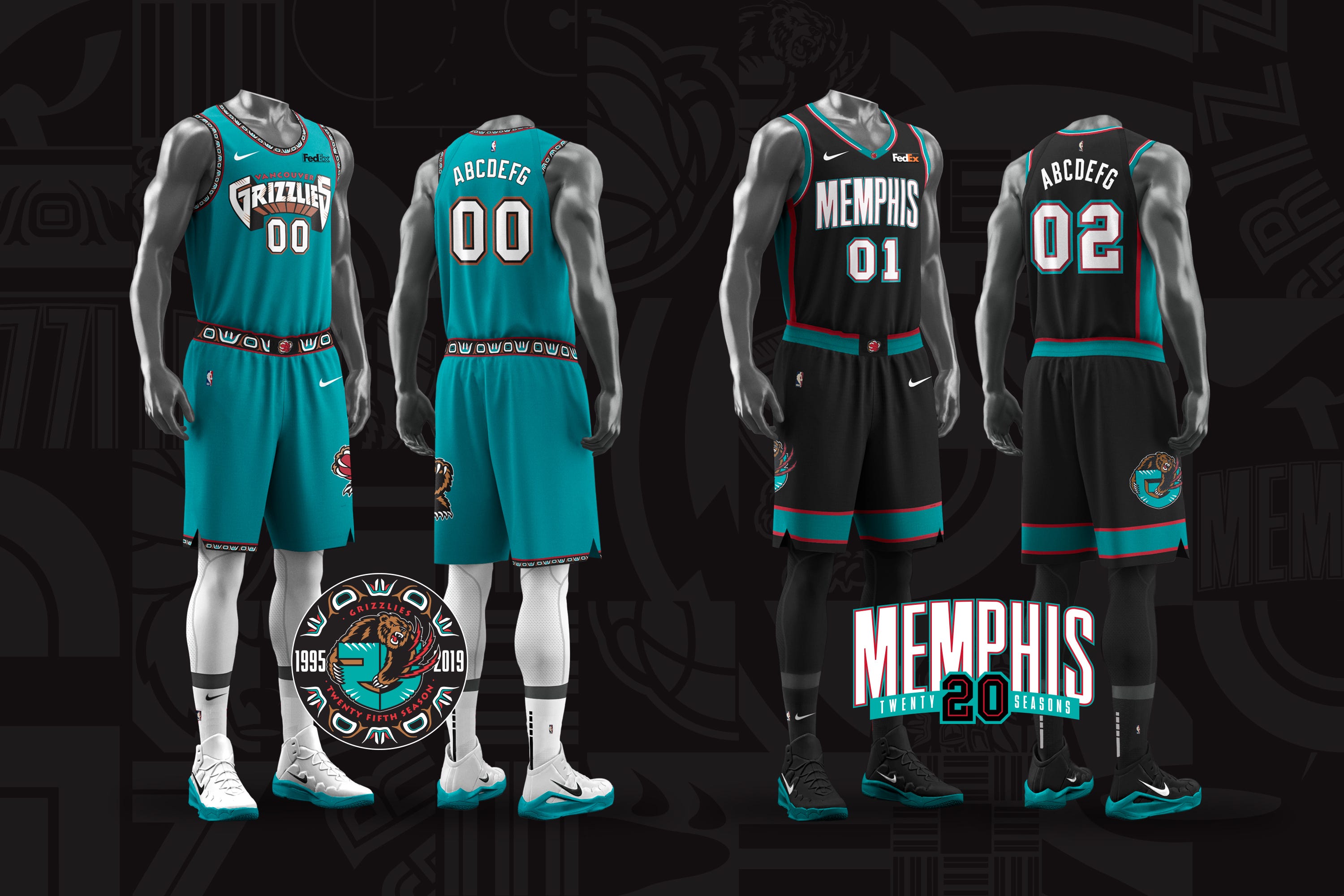 Grizzlies reveal throwback uniforms 