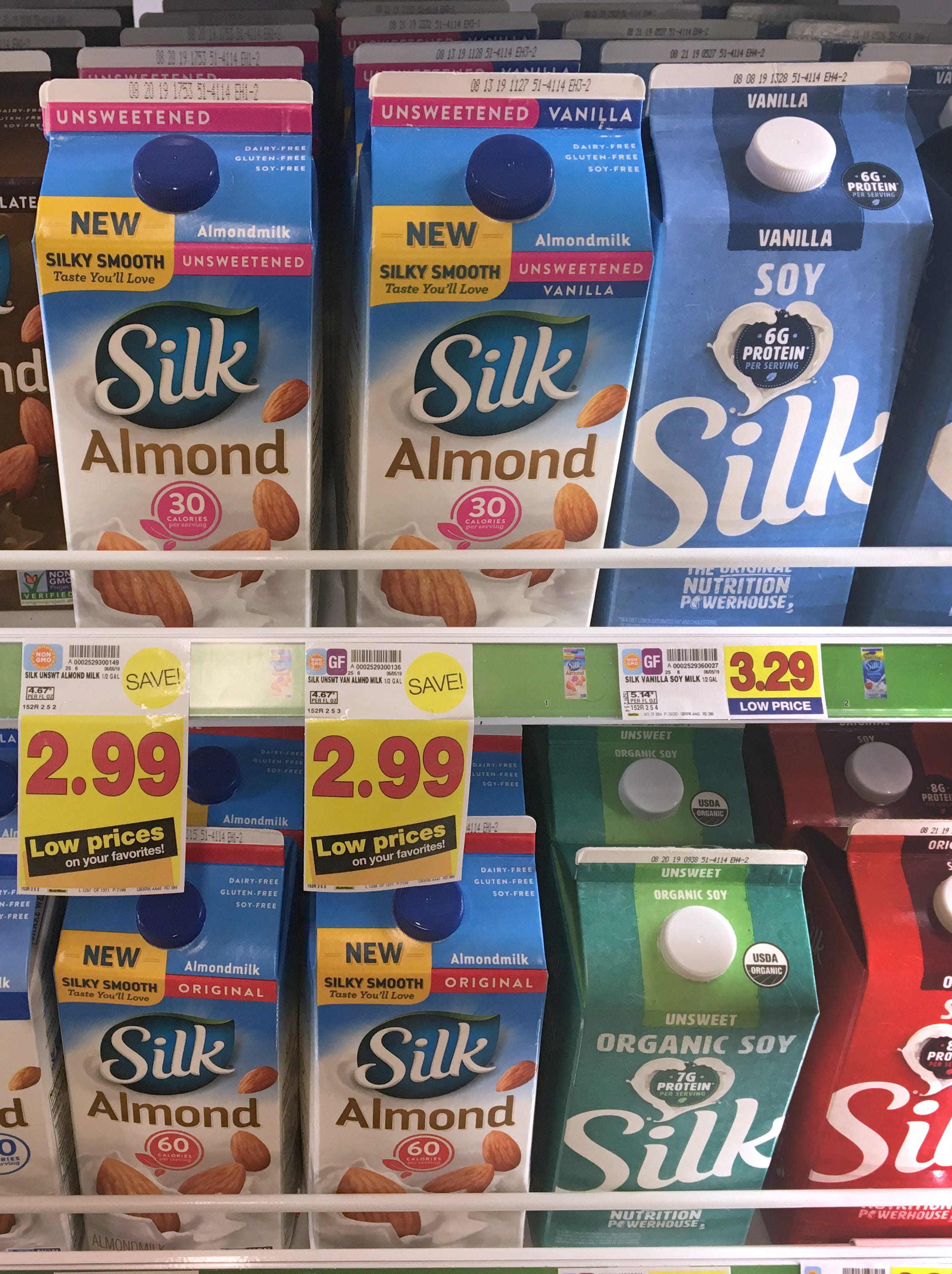 Soy, almond and other plant-based milk alternatives are shown at a Pick 'N Save store in Fond du Lac.