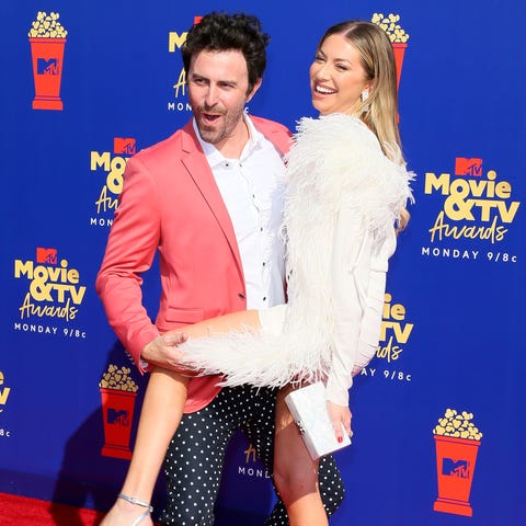 Beau Clark and Stassi Schroeder, at the 2019 MTV A