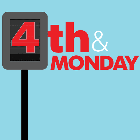 Logo for 4th & Monday newsletter.