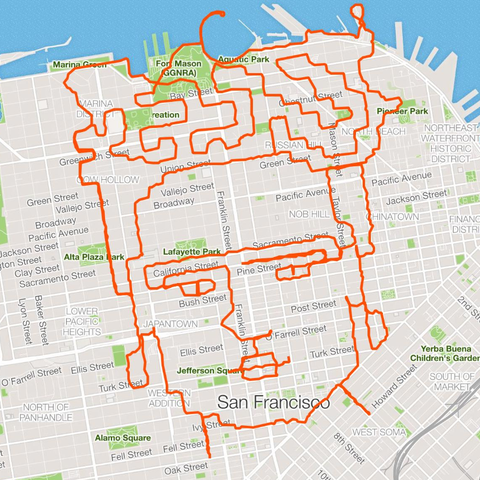 Lenny Maughan's run in the shape of Frida Kahlo...