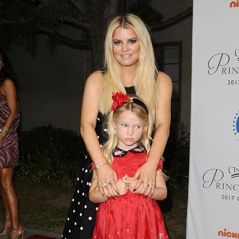 Jessica Simpson and daughter Maxwell Johnson...