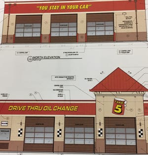 The Take 5 Oil Change application to the Metropolitan Board of Zoning Appeals included an image of the proposed facility.