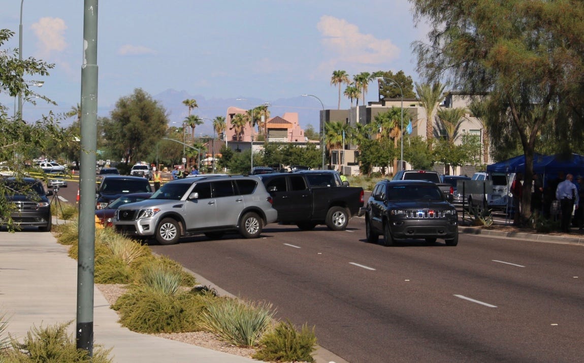 A man who was being followed by a U.S. marshals task force shot himself after being surrounded by police in Scottsdale on Aug. 2, 2019, officials say.
