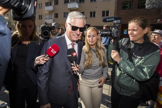 Robert C. OBrien, special envoy sent by Donald Trump, arrives at the courthouse during the third day of the A$AP Rocky assault trial at the Stockholm city courthouse on August 2, 2019 in Stockholm, Sweden.