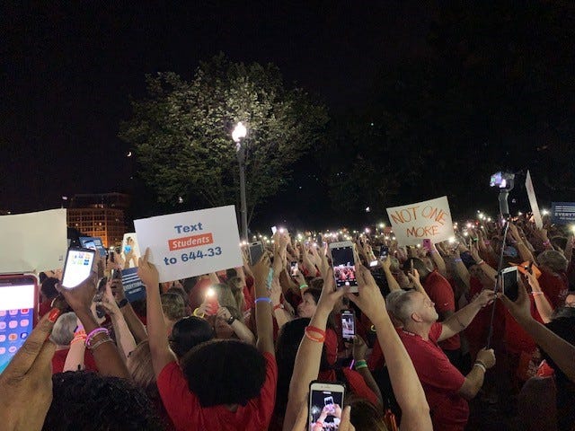 Moms Demand Action marched from the White House to Capitol Hill after news of a mass shooting in El Paso, Texas. A rally to honor the victims of that shooting and another in Dayton, Ohio is planned Saturday in Great Falls.