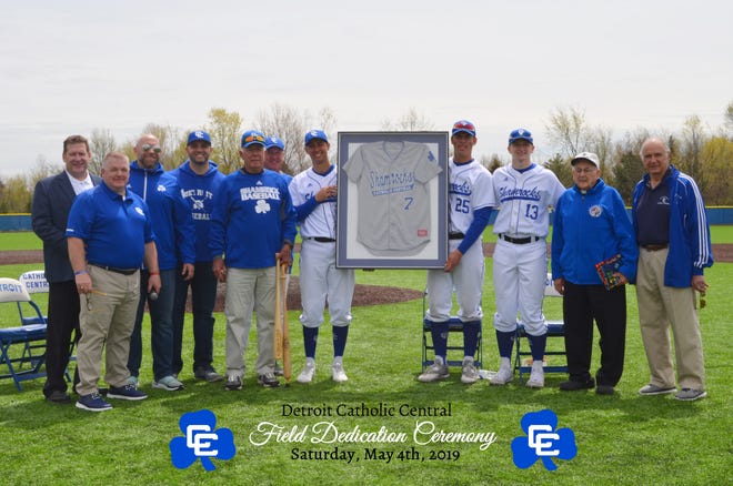 The Catholic Central baseball complex was dedicated in the spring.