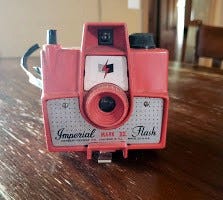 Susan’s old Imperial Mark XII Flash camera.