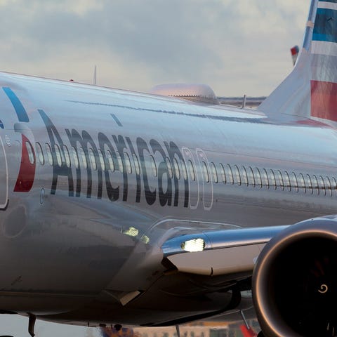 American Airlines jets swap places at Miami...