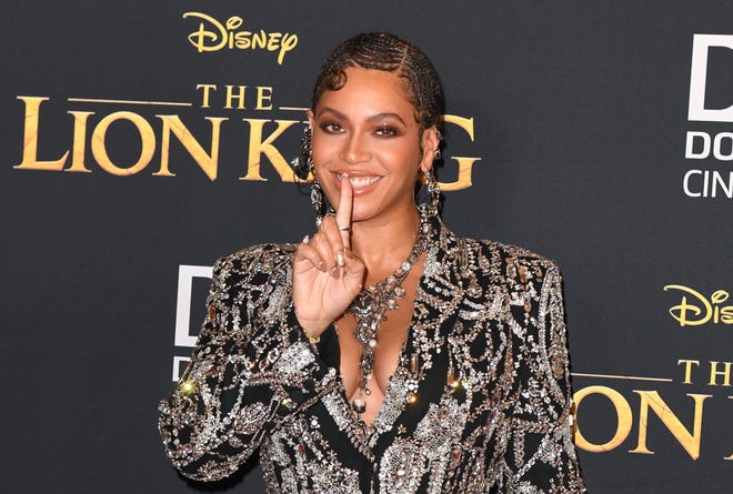 Beyonce arrives for the world premiere of Disney's "The Lion King" in Hollywood, on (FILES) In this file photo taken on July 9, 2019.