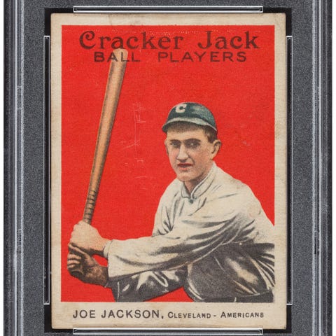 1914 Cracker Jack Joe Jackson card.