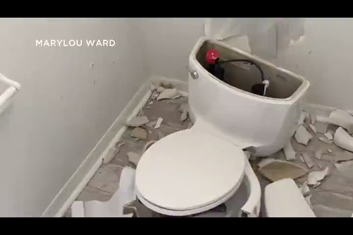 Toilet Explodes Sending Porcelain Flying Like A Missile In