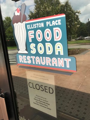 The Franklin location of the Elliston Place Soda Shop has closed.