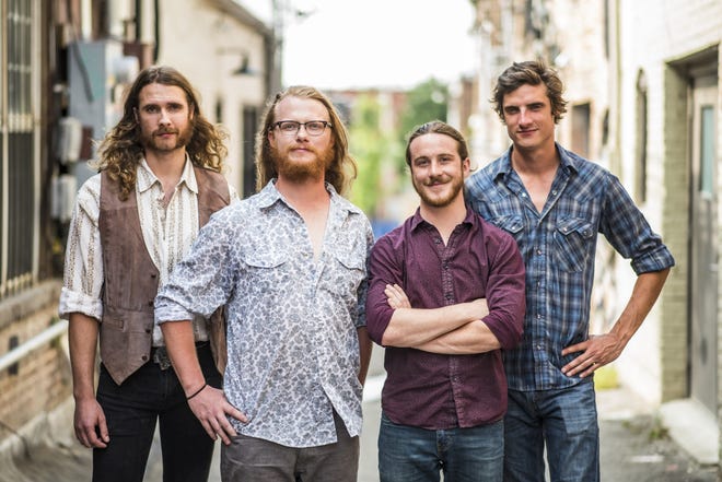 The Travers Brothership, featuring Eric Travers (left), Josh Clark (center, left), Ian McIsaac (center, right) and Kyle Travers, were named one of the 10 best things seen at FloydFest 2019 by Rolling Stone.