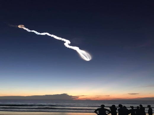 A United Launch Alliance Atlas V rocket lifts off from Cape Canaveral Air Force Station early Thursday morning, Aug. 8, 2019.