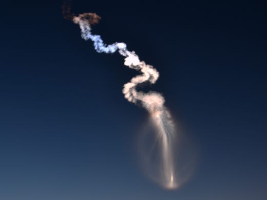 A United Launch Alliance Atlas V rocket lifts off from Cape Canaveral Air Force Station early Thursday morning, Aug. 8, 2019. The rocket is carrying the AEHF 5 communications satellite for the U.S. military.