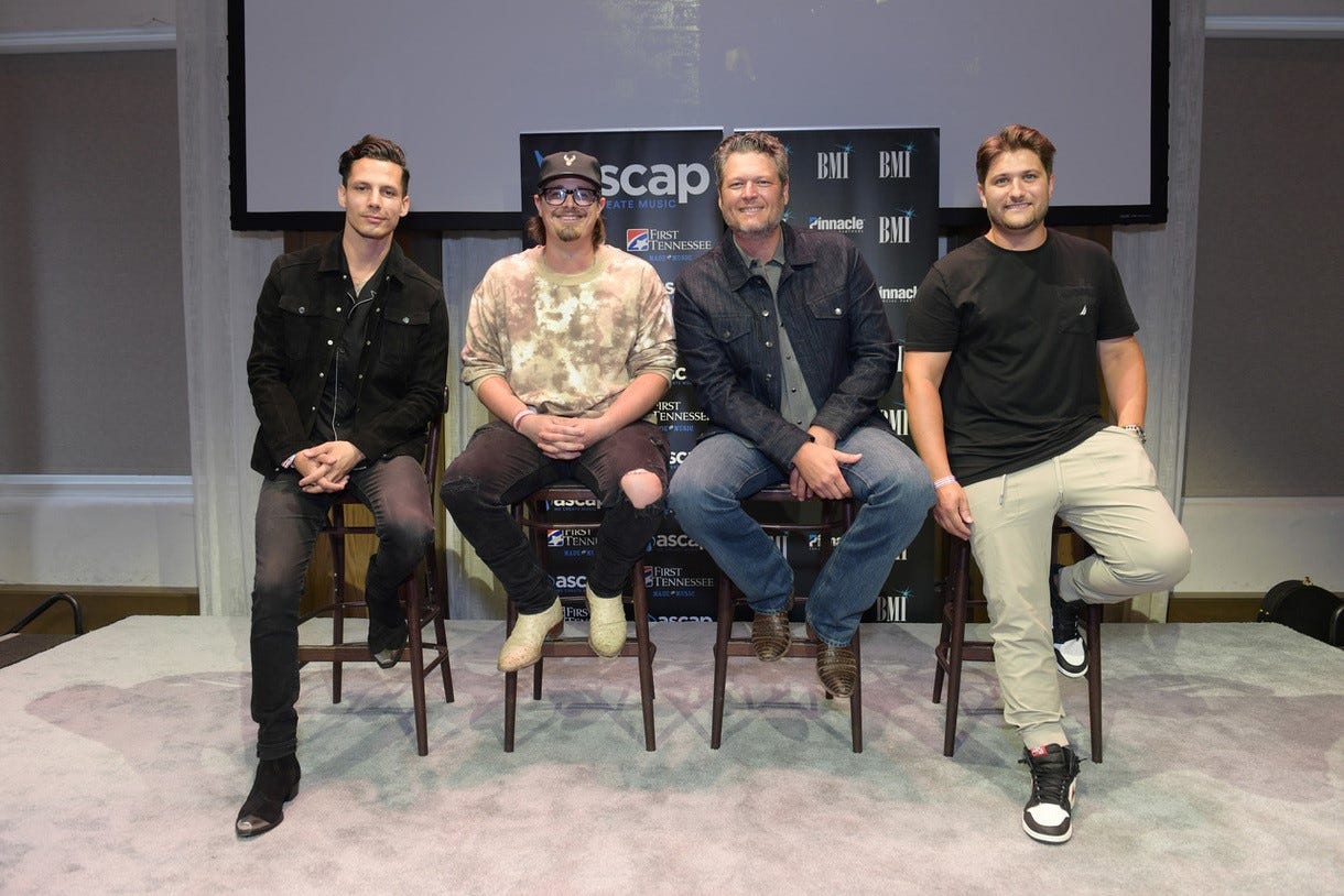 Blake Shelton sneaked down to Lower Broad to celebrate 'God's ...