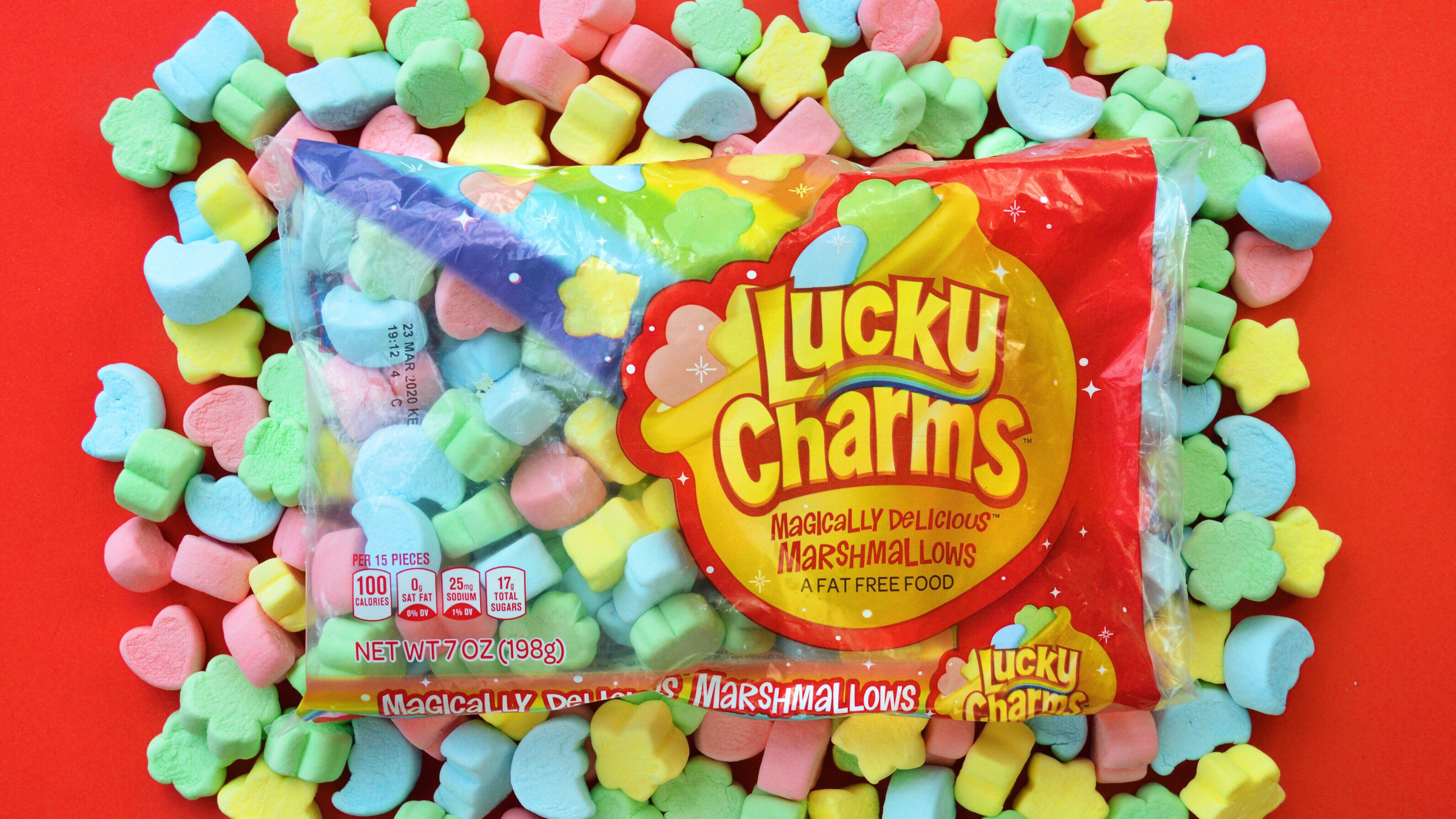 Lucky charms marshmallows only