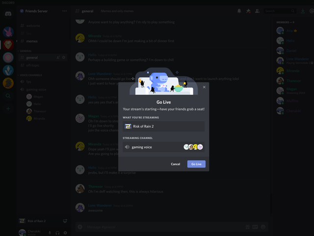 Discord Adds Video Game Streaming To Chat Text Features On Aug 15