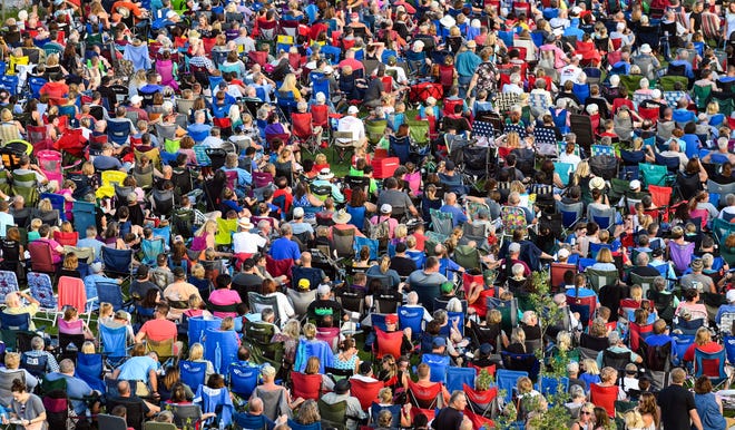 An estimated 7,000 people attended the final concert of the season at Levitt at the Falls on Saturday evening, August 10, in Sioux Falls. Kory and the Fireflies headlined the night.