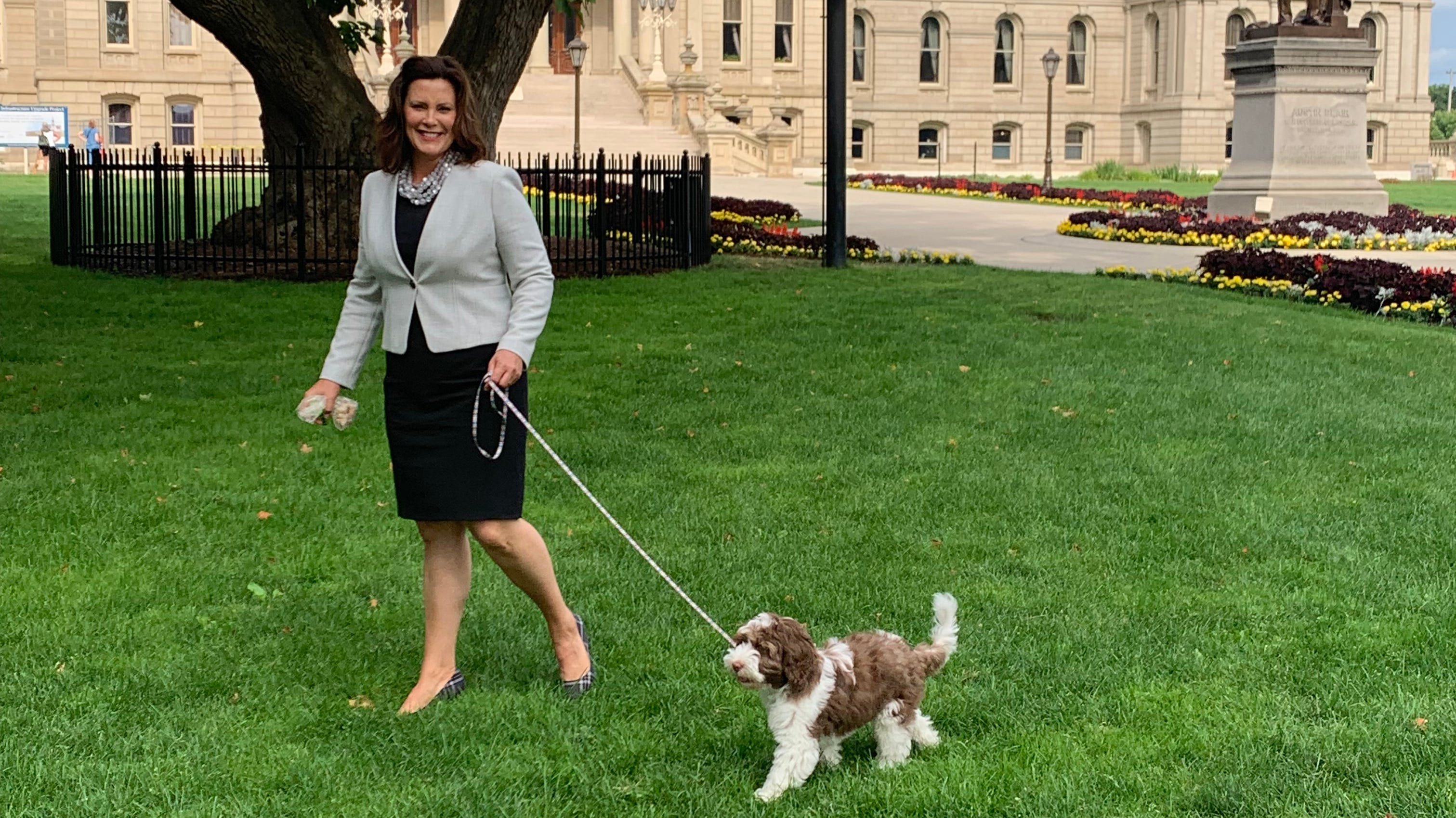 Gov Gretchen Whitmer Adopts 14 Week Old Labradoodle Named Kevin