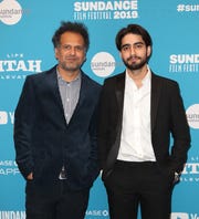 Sarfraz Manzoor (left) and Viveik Kalra, who plays him onscreen.