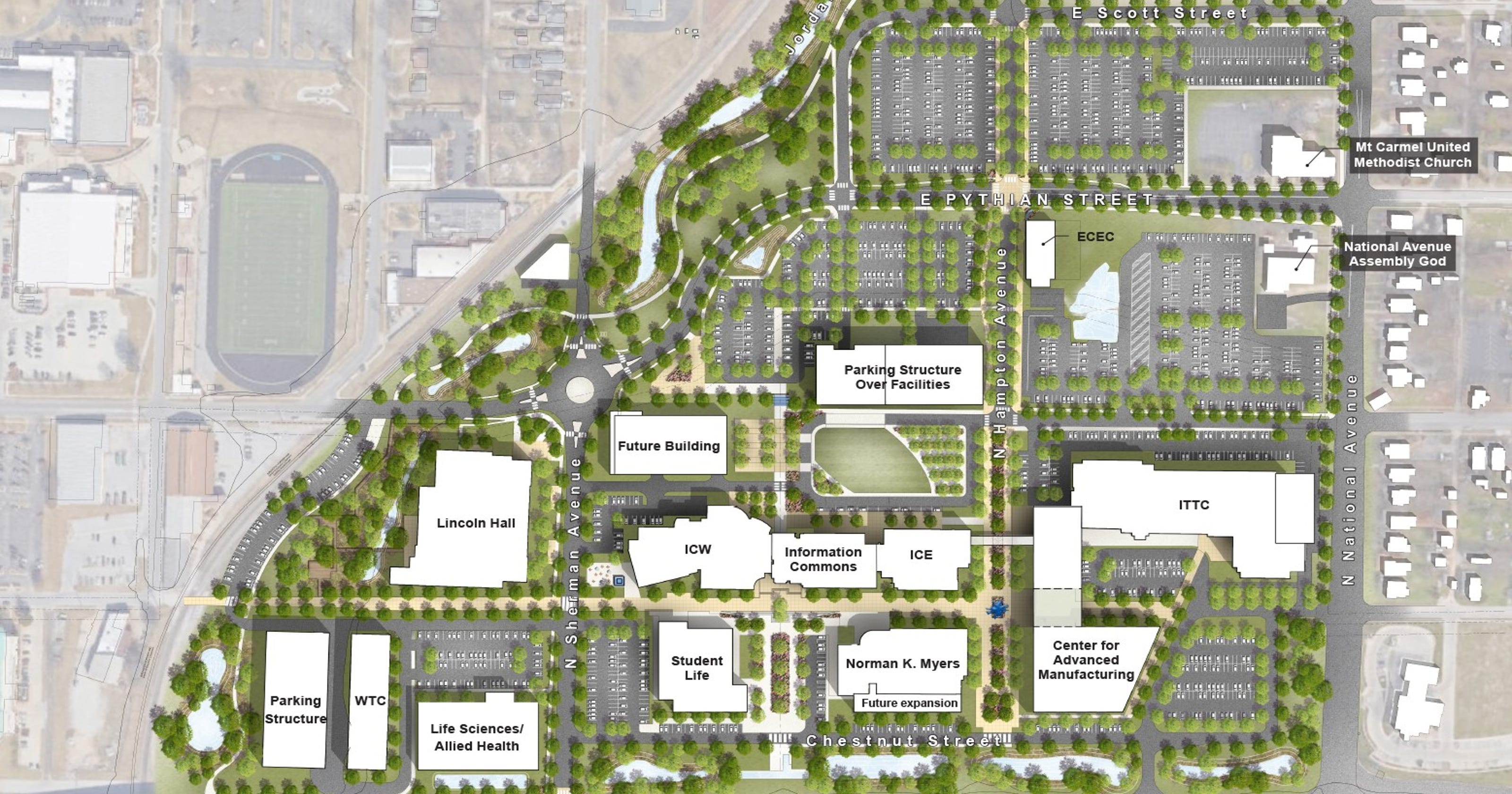 OTC Springfield Student union, parking garages part of expansion plan