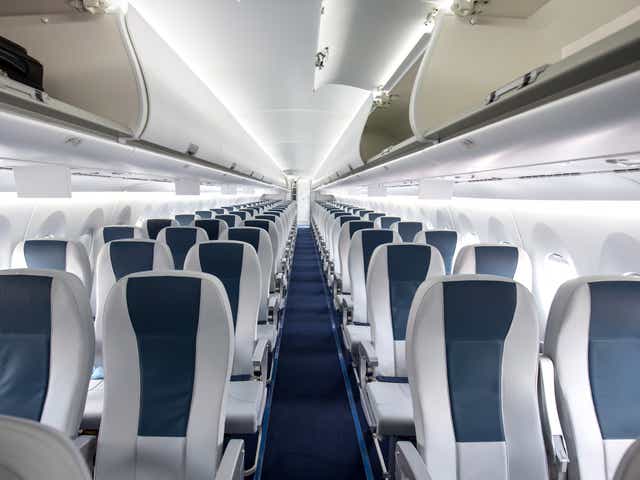 Single passenger on jet2 flight
