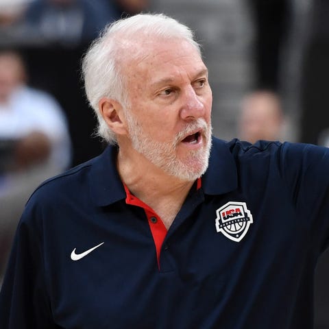 Head coach Gregg Popovich of the 2019 USA Men's...