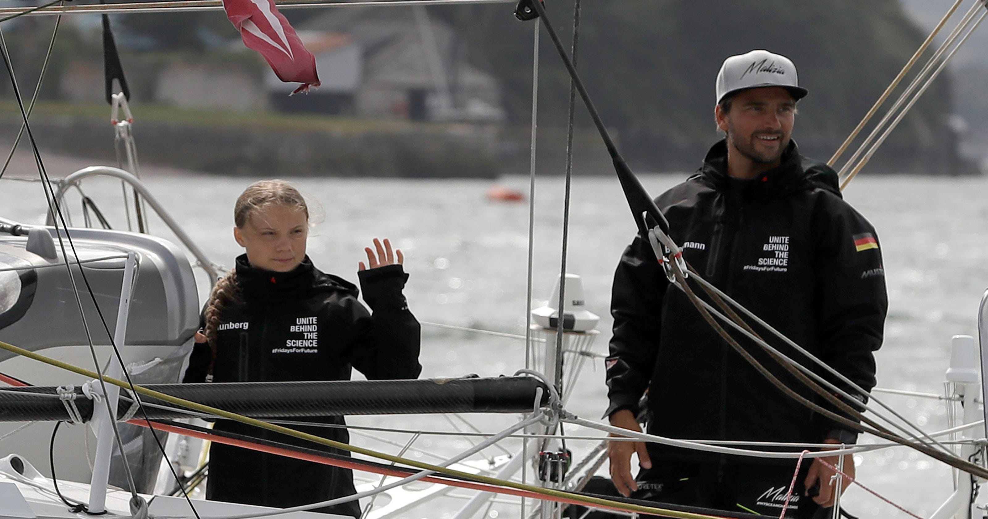 Climate change Greta Thunberg sets sail