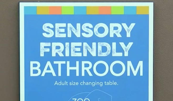 The Cincinnati Zoo has added adult changing tables to their ‘Sensory Friendly’ bathroom locations.