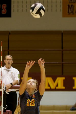 Setter Kailee Cornell is one of five seniors for McCutcheon's unbeaten volleyball team.