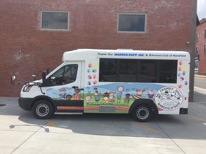 This is the mini-bus bought for the Friendly House through the Coolest Dog contest. The Kiwanis Club is hoping to buy another one through the Purr-fect Cat contest.