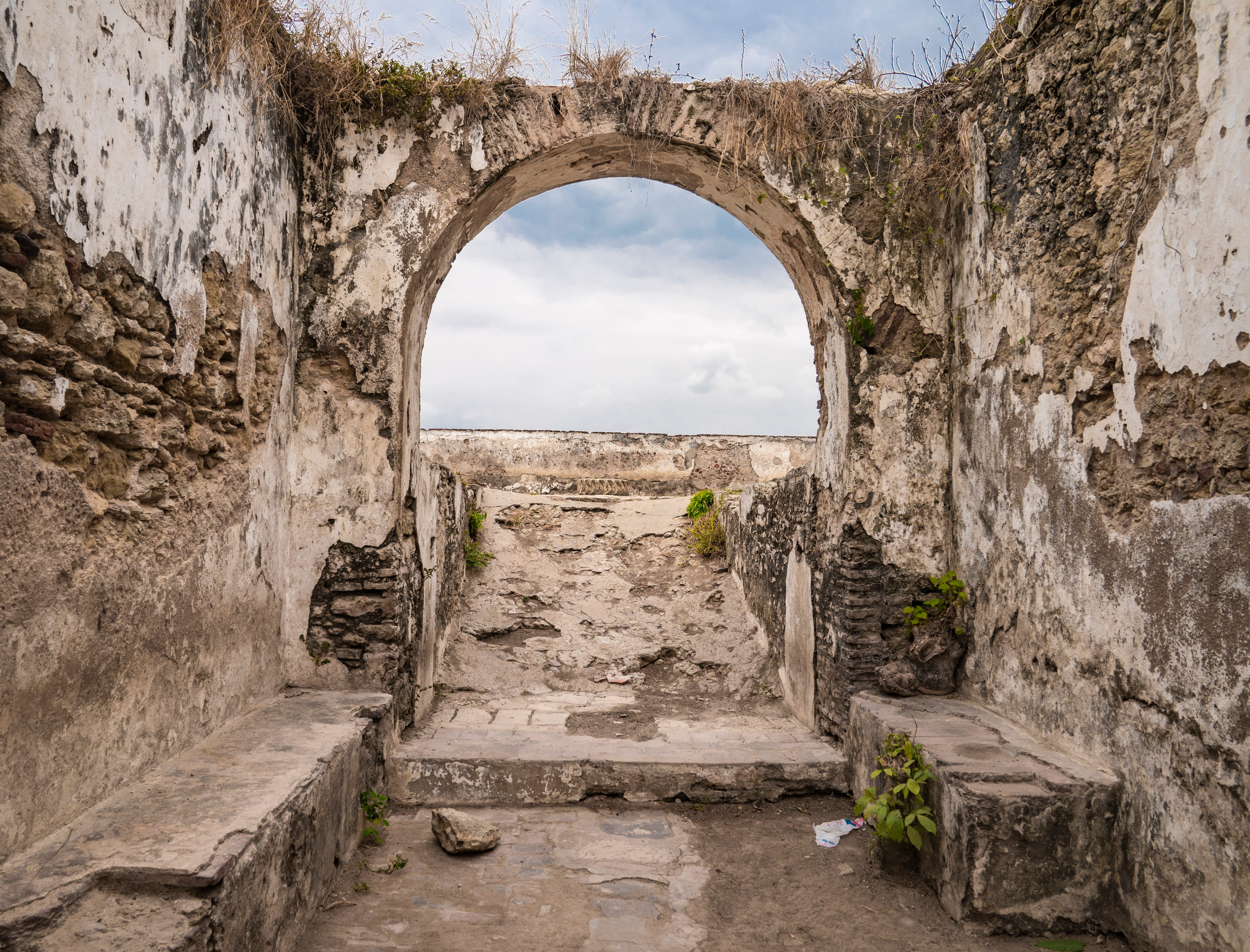 The Fortaleza de Massangano is seen on Saturday, Aug. 3, 2019 in Angola. The fort would have been the first place Africans were captured, branded and baptized before walking or being transferred by canoe down the Kwanza river to Angola for transport via the Transatlantic slave trade. The ramp pictured was paved over to prevent flooding of the fort, previously it would have lead down to the Size, making it the first "door of no return".