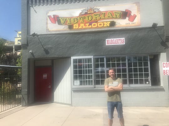 Victorian Saloon owner Johnny Eastwick pictured outside his bar on Thursday, Aug. 15, 2019