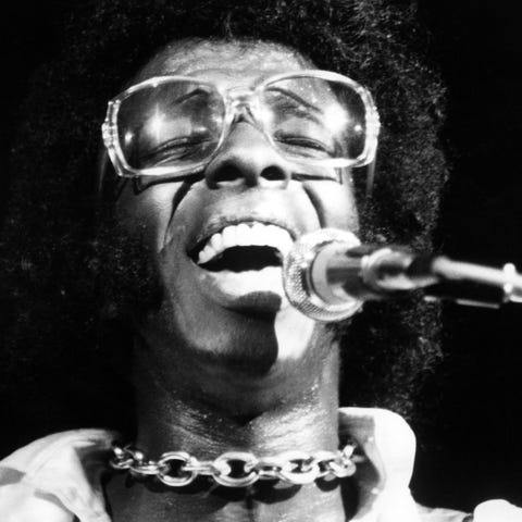 Sly Stone of "Sly And The Family Stone" performs...