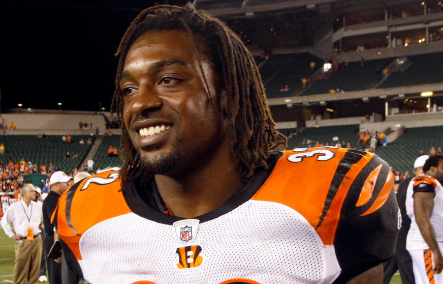 Cedric Benson played for the Bears, Bengals and Packers during his eight-year career.