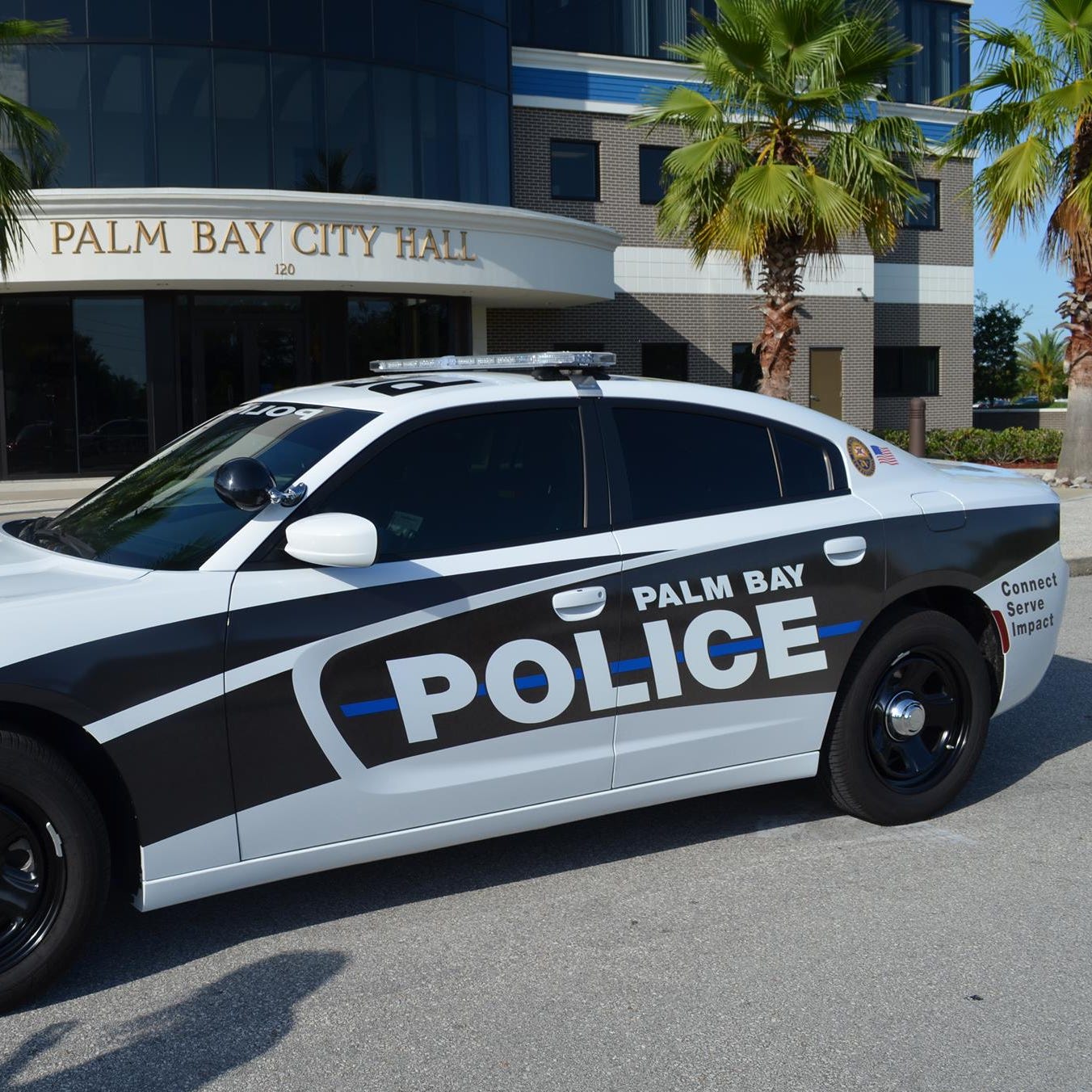 A Palm Bay police cruiser.