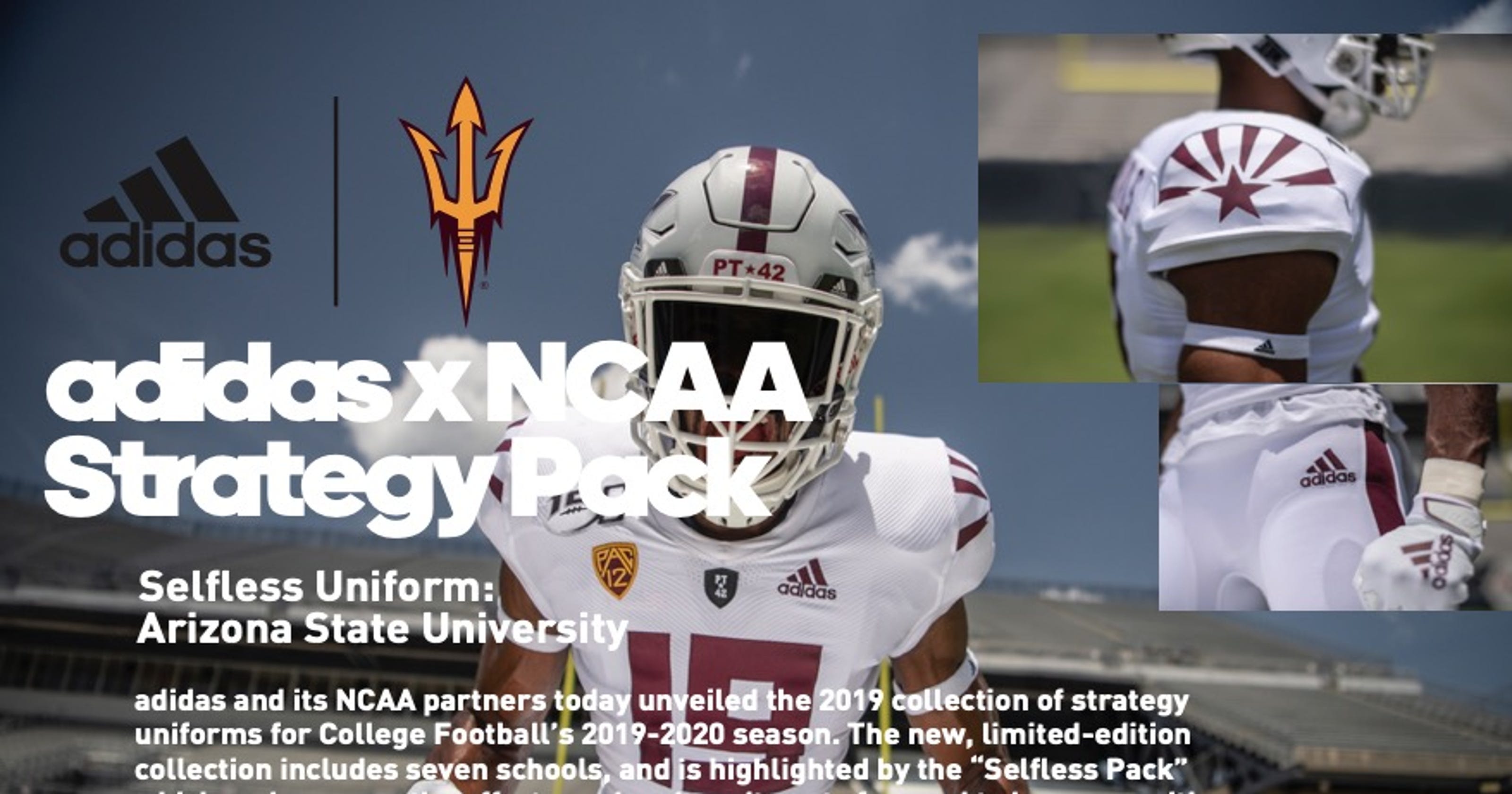 ASU football uniforms New Adidas 2019 sustainable uniform unveiled