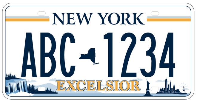 This is New York's new license plate design, which the state began rolling out earlier in 2020.