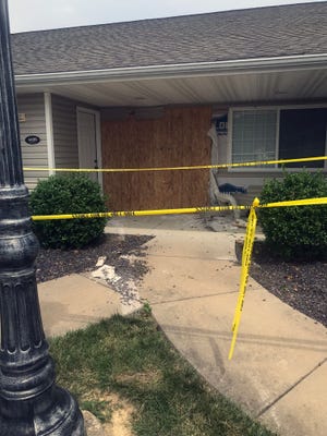 Police say James Felton Kirkpatrick, 66, of Evansville, crashed his Range Rover into a home in the 4400 block of Smythe Drive — The Villas Independent living. An 85-year-old man inside that home was pinned under the vehicle and had to be freed by Evansville firefighters.