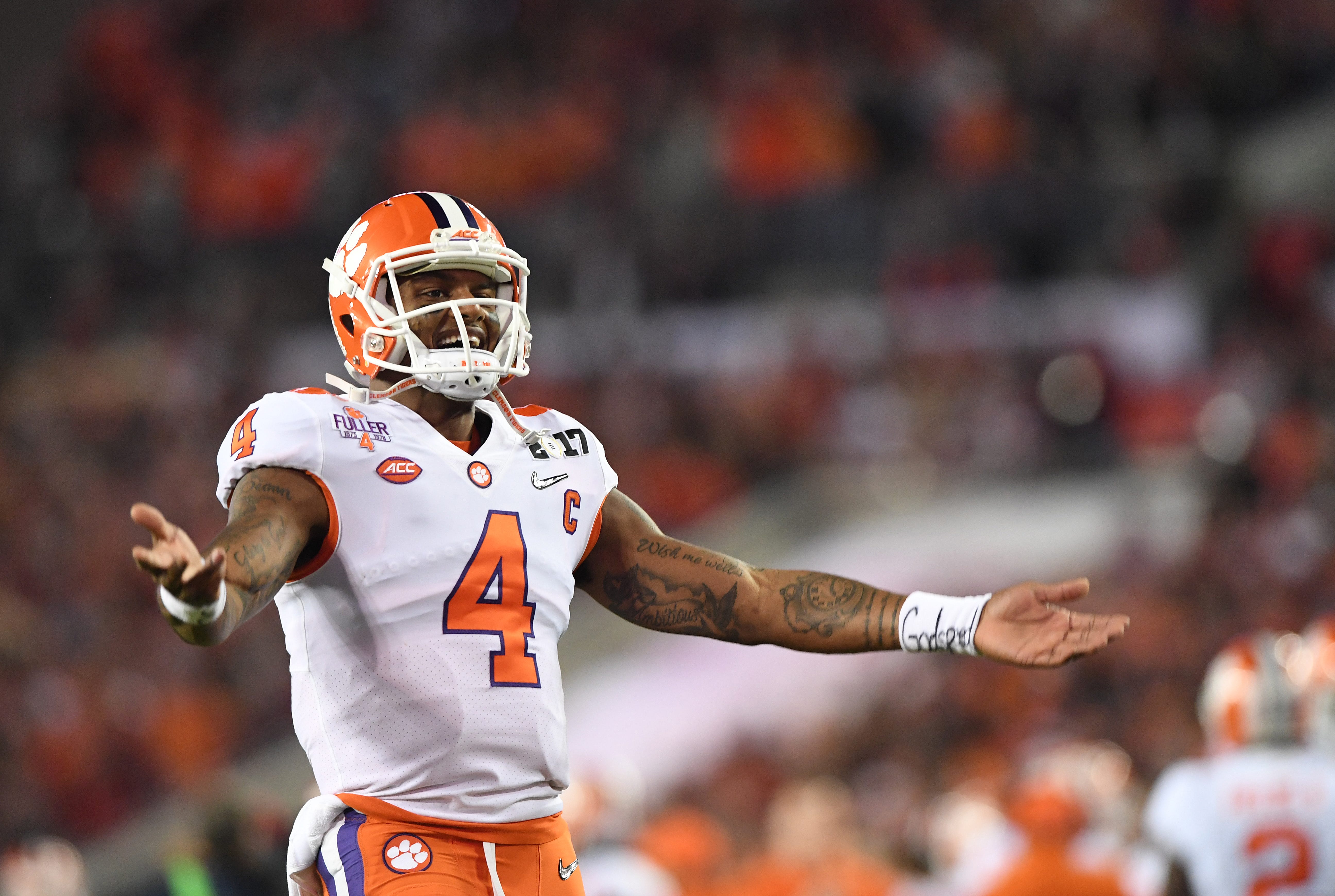 deshaun watson clemson jersey purple