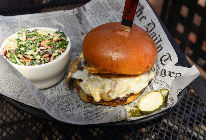 Billy's Crunch Burger is a signature item at the Red Goat Bar & Grill Friday, Aug. 16, 2019. Voters elected the Watkins restaurant as the 2019 Best Overall Restaurant in the Best of Central Minnesota Readers' Survey.